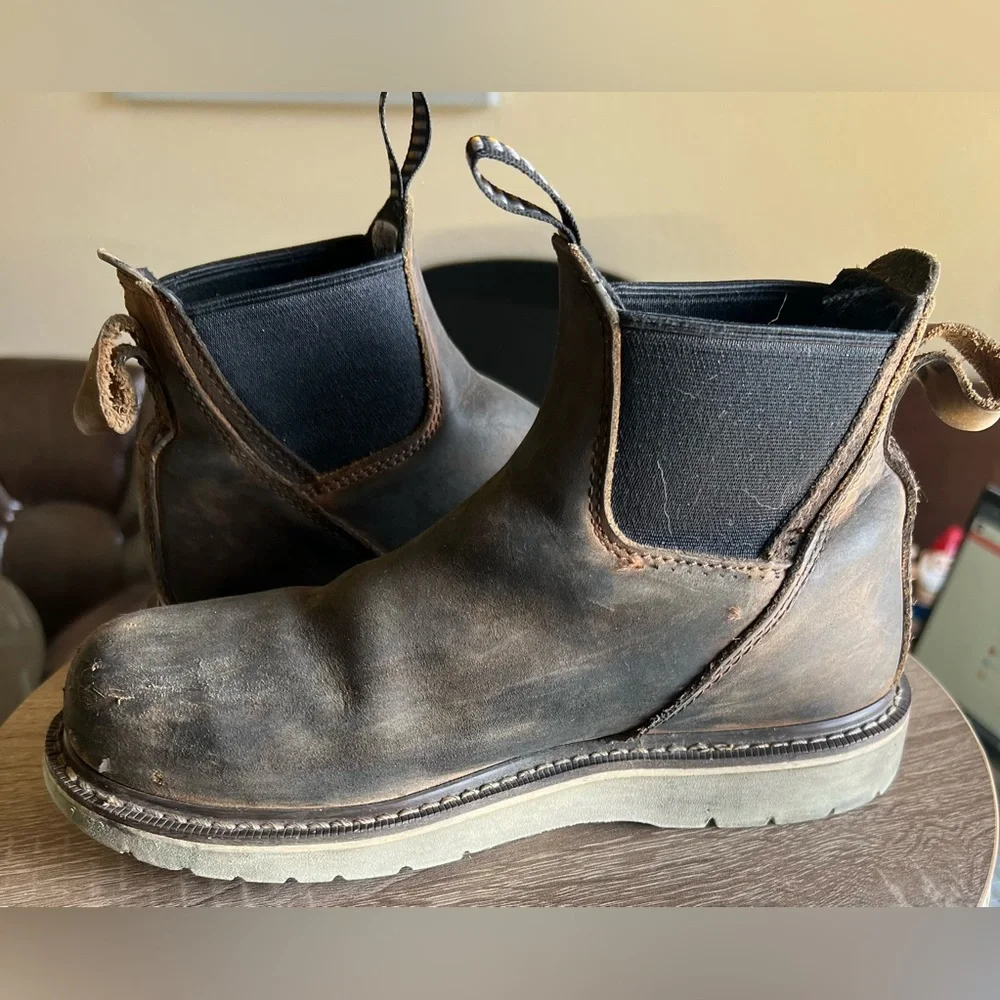 Ariat Work Composite Toe Chelsea Boots Oil Resistant Size 6.5